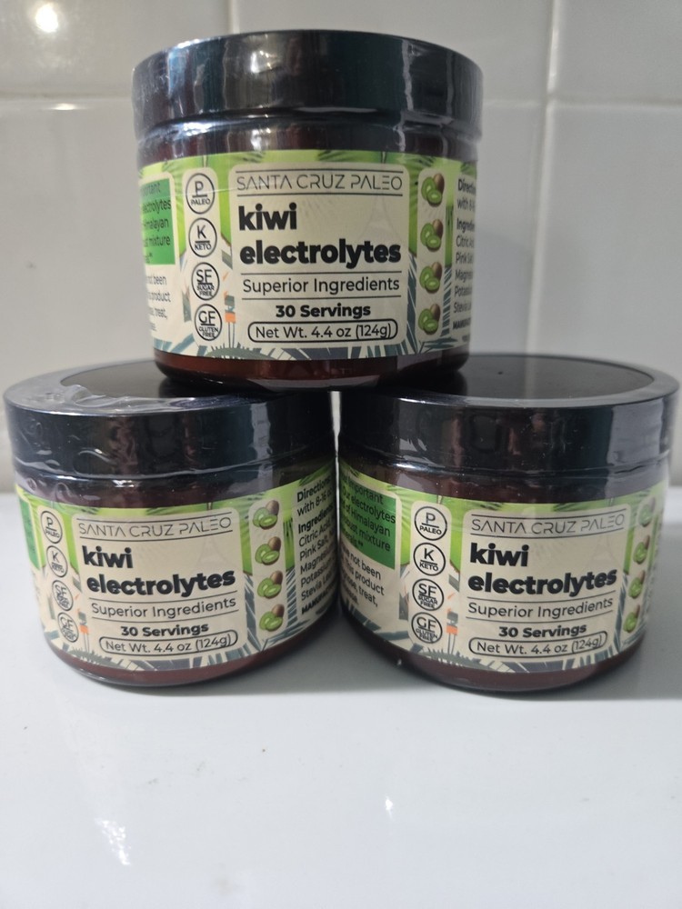 3 PACK Santa Cruz Paleo Electrolyte Drink Powder MSRP $30 EACH