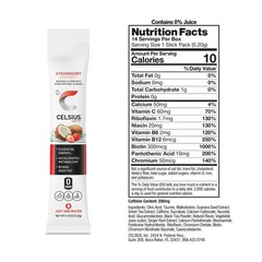CELSIUS On The Go Energy Drink Mix, Strawberry Coconut (14 Stick Pack)