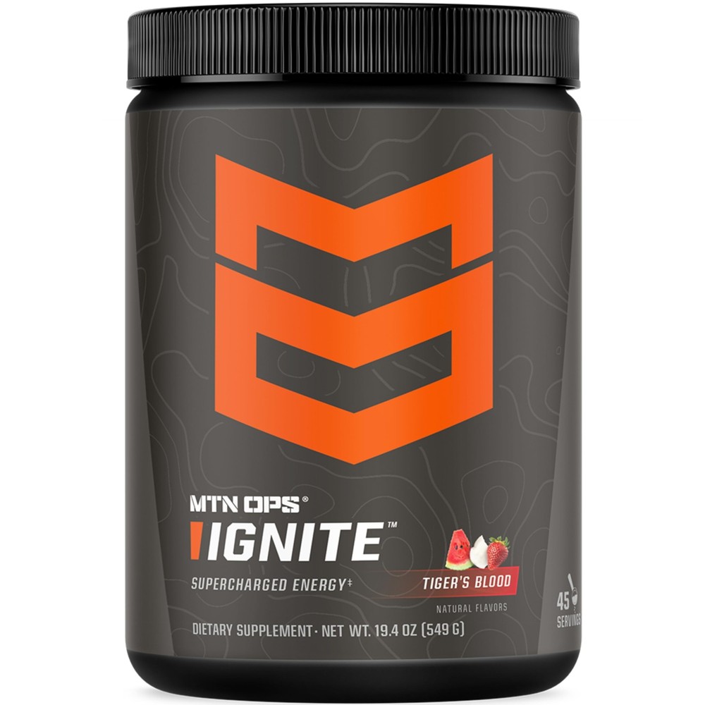 Ignite Energy Drink Powder, Gluten Free Nootropic Supplement Drink Mix, L Arg…
