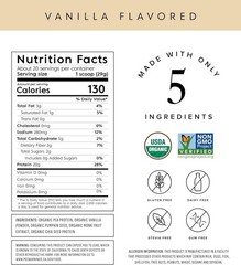 Truvani Vegan Pea Protein Powder | Vanilla | 20g Organic Plant Based Protein