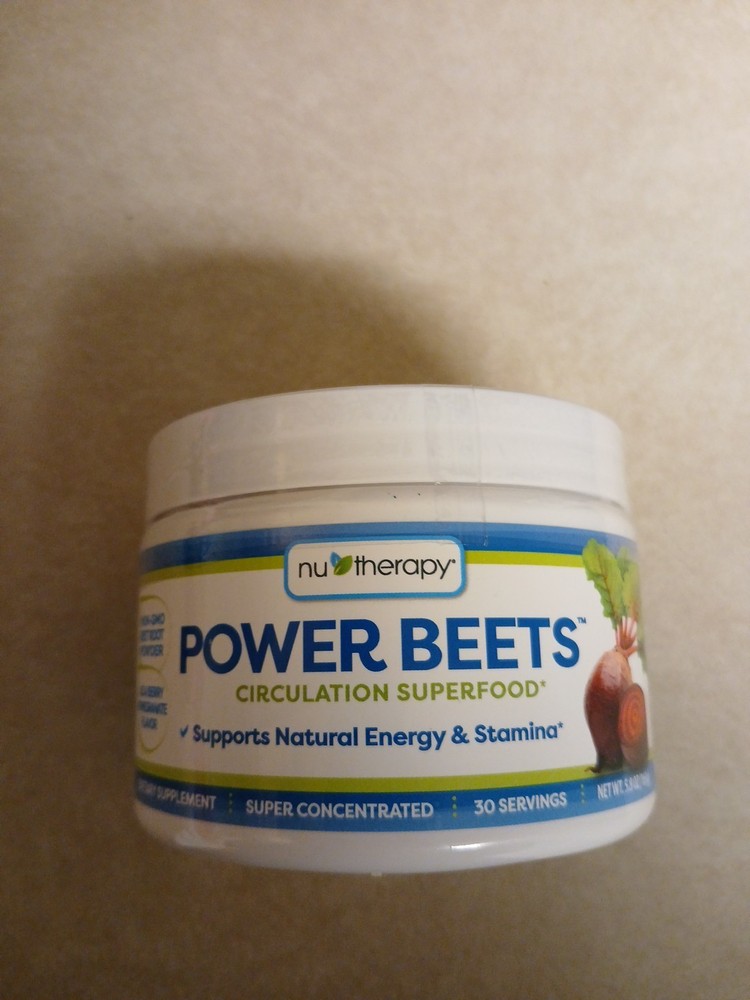 NEW Nu-Therapy Power Beets Circulation Superfood Acai Berry Pomegranate 30 Serv