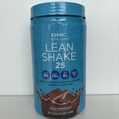 GNC Lean Shake 25 Rich Chocolate Powder 1.83 lb Meal Replacement Exp 6/2027