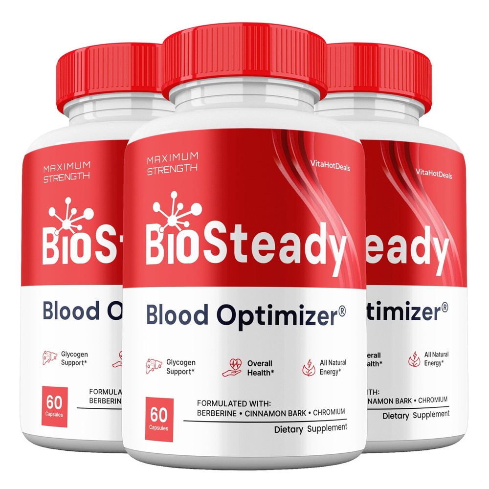 Bio Steady Capsules, Max Strength Formula, BioSteady Supplement (3 pack)