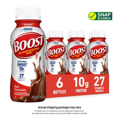 BOOST Original Balanced Nutritional Drink Protein Shakes, Rich Chocolate, 8 floz