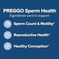 PREGGO O-Positive Sperm Health Boost Capsules C 60 Count For Men