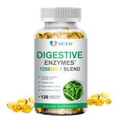 Digestive Enzymes w/ Prebiotic & Probiotics, Gas, Constipation & Bloating Relief