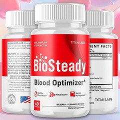 (3 Pack) BioSteady Advanced Blood Max Support Supplement Bio Steady 180 Capsules