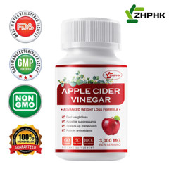 100% Pure APPLE CIDER VINEGAR ACV 3000mg PURE WEIGHT LOSS FAT BURNER Diet Pills