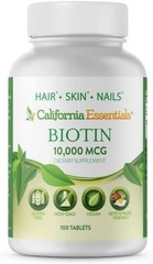 Biotin 10000mcg + Calcium | Max Strength Hair Growth & Nail Support Supplement