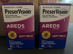 Bausch & Lomb PreserVision AREDS Softgels, 60 Ct – 2 Pack