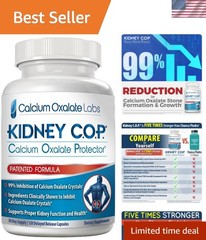 Calcium Oxalate Protector 120 Capsules, Patented Kidney Support for Calcium O…
