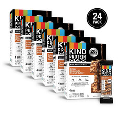 KIND Protein MAX Crispy Chocolate Peanut Butter Bars, 20g Protein, 6-Pack