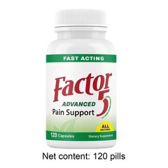 Med Free Living Factor 5 -Natural Joint & Muscle Support Complex – 120 Capsules