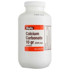 6 Pack Rugby Antacid Calcium Carbonate, 648, 1000 Ct