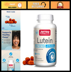 Lutein 20 mg Softgels – 120 Count – Eye Health Support with Zeaxanthin – 120 Ser