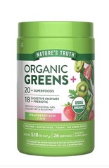 Organic Greens Powder + 20 Plus Superfoods 5.18 Oz by Nature’s Truth Exp 03/27