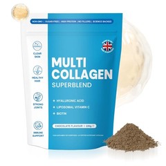 Improved Elavate CHOCOLATE 220g Multi Collagen Superblend Elevate Sealed Collage
