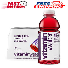 vitaminwater XXX Acai-Blueberry-Pomegranate Zero Sugar, 20 fl oz Bottles, 12 Pac