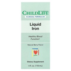 2 X ChildLife Clinicals, Liquid Iron, Natural Berry, 4 fl oz (118 ml)