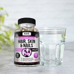 Hair Skin Nail Capsules 60 Count, BIOTIN, Vitamin D, Vitamin B-12, Folic Acid