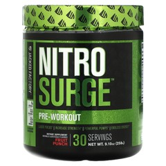Nitro Surge, Pre-Workout, Fruit Punch, 9.10 oz (258 g)