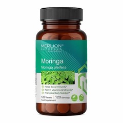 Merlion Naturals Moringa Tablets, Moringa oleifera, 500mg (120 Tablets) a424