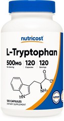 Nutricost L-Tryptophan 500mg, 120 Capsules – Gluten Free, Non-GMO