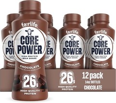 Core Power Protein Shake, Chocolate, 26g Bottle,