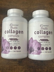 Micro Ingredients Multi Collagen Peptides Complex 240 Capsules EXP10/27 – 2Pack