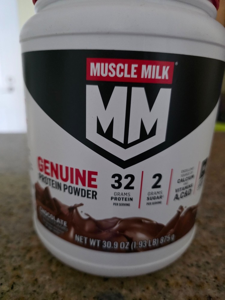 Muscle Milk Lean Muscle Protein Powder, chocolate – 1.93lbs exp 11/2027