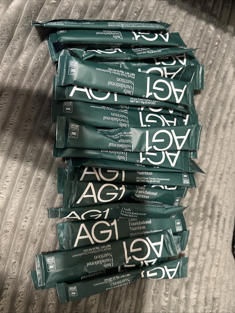 AG1 Athletic Greens 30 Travel Packs Nutrition Vitamins Probiotics **READ**