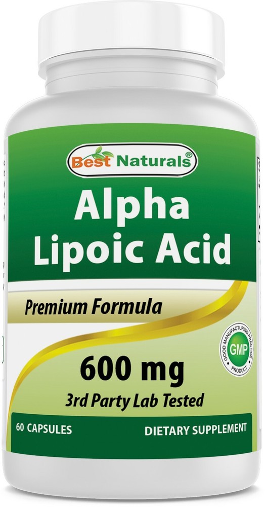 Best Naturals alpha lipoic acid 600 mg 60 capsules – ALA Powerful Antioxidant