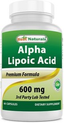 Best Naturals alpha lipoic acid 600 mg 60 capsules – ALA Powerful Antioxidant