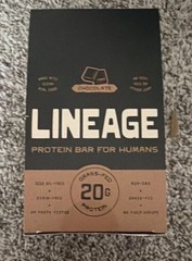 Lineage Chocolate Protein Bar 20g Protein Grass-Fed Whey & Collagen Gluten-Free
