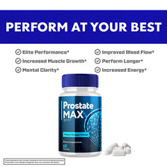 Prostate Max Formula Supplement Natural Vitamin for Health & Wellness 120 Caps