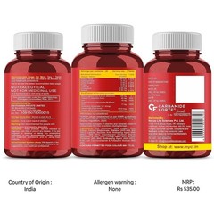 Carbamide Forte Chelated Iron + Vitamin C B12 Folic Acid & Zinc – 60 Veg Tablets