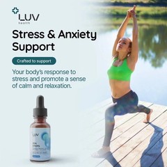 LUV Health Zen Drops Calm Relaxation Support w Magnesium Glycinate 3 Pack USA.