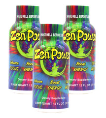 Zen Power Shots 2oz Bottles 3 Pack