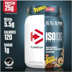 Dymatize ISO100 Hydrolyzed Whey Isolate Cocoa Pebbles 20 Servings