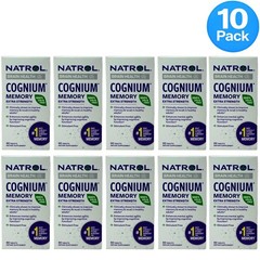 Natrol Cognium Memory Extra Strength 60 Tablets 10 Pack New Exp 09/2026