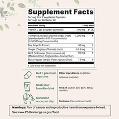 Pure Turmeric Curcumin 1000mg 120 Veggie Caps 95% Curcuminoids Black Pepper
