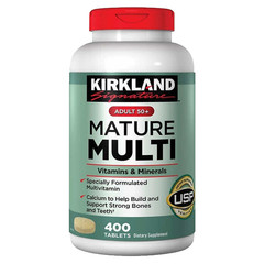 Kirkland Signature Adult 50+ Mature Multi Vitamins & Minerals 400 ct Exp:4/27