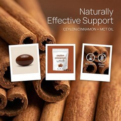 2X Ceylon Cinnamon Equivalent 7200mg Bioavailable MCT Oil 300 Softgels