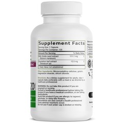 Bronson Milk Thistle Silymarin Marianum & Dandelion 120 Count (Pack of 1)