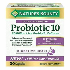 Natures Bounty Ultra Strength Probiotic 10 – 30 Capsules Exp5/26