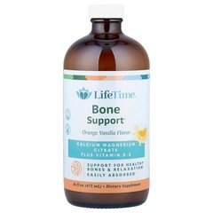 2 X LifeTime Vitamins, Bone Support, Orange Vanilla, 16 fl oz (473 ml)