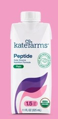 Kate Farms Peptide 1.5 Plain Formula Adult Tube Feeding Oral 11 oz SINGLE CARTON