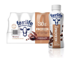Fairlife Nutrition Plan Protein Shake, Chocolate, 11.5 fl oz, 12-Pack, 30g Prote