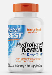 Doctor’s Best Hydrolyzed Keratin Keraglo, Nourish Hair, 60ct EXP 06/2026