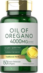 Oil of Oregano Extract 3000mg/4000mg 、150 Liquid Capsules NEW